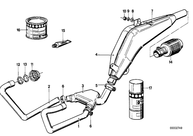 18212301625 - : Muffler Clamp for BMW-Motorrad Image