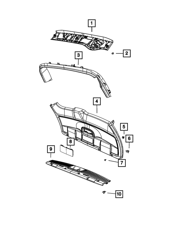 68070026AA - Interior Trim: Trim Panel Clip for Chrysler: Town &amp; Country | Dodge: Grand Caravan | Ram: C/V Image