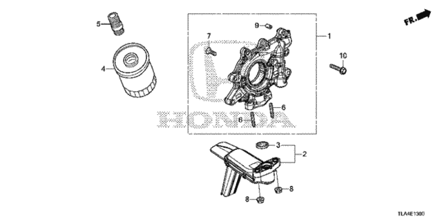 Oil Pump - Oil Strainer (1.5L) for 2017 Honda CR-V #0