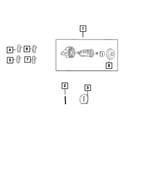 68085674AA - Doors, Door Mirrors and Related Parts: Door Lock Cylinder Cap for Mopar Image