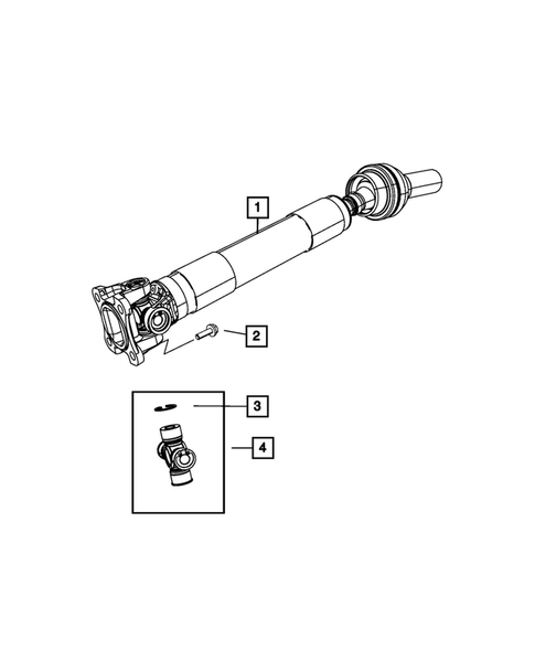 Drive Shaft for 2008 Dodge Durango #0