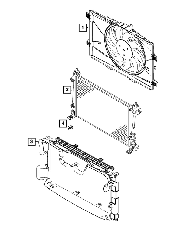 68656539AA - High Voltage Powertrain Systems: Air Conditioning Condenser for Fiat: 500E Image