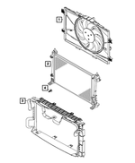 68656539AA - : Air Conditioning Condenser for Mopar Image