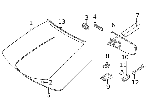 Reveal Moldings for 2017 Toyota Mirai #1