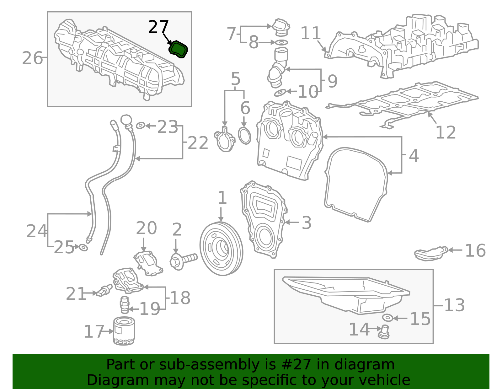 2019-2026 GM Intake Manifold Gasket 12663540 GM | GMPartsDirect.com