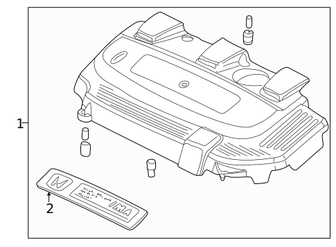Engine Appearance Cover for 2004 Honda Insight #0