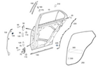 39898285 - Rear Doors: Adhesive Tape Precut Part for Mercedes-Benz Image