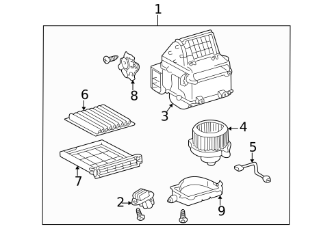 Blower Motor & Fan for 2001 Toyota Prius #0