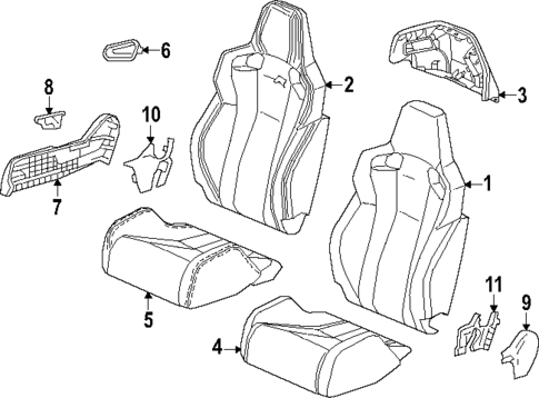 Passenger Seat Components for 2025 Honda Civic #0
