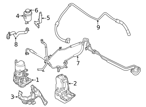 Pump & Hoses for 2016 Volvo S60 Cross Country #0