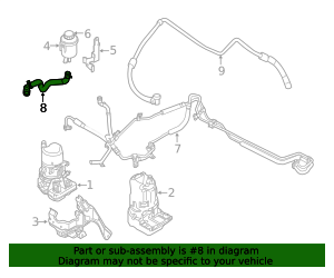 Genuine Power Steering Suction Hose for 2011-2016 Volvo | Part ...