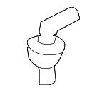 19106PA0020 - Cooling System: Reservoir Tank Joint for Acura: CL, MDX, TL, TSX, Vigor Image