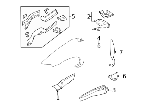 Structural Components & Rails for 2005 Dodge Caravan #0