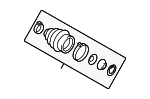 7L0498203 - Driveline &amp; Axles: Cv Joint Boot Kit for Volkswagen Image
