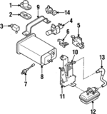 8970863480 - Front Drive Axle: Vacuum Control Valve for Isuzu Image