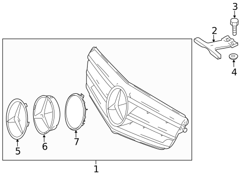 Grille & Components for 2014 Mercedes-Benz C63 AMG #2