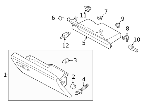Glove Box for 2019 Ford F-150 #0