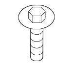 7146986938 - Body: License Bracket Screw for BMW Image