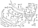 7149140786 - Body: Bumper Cover Rivet for BMW Image