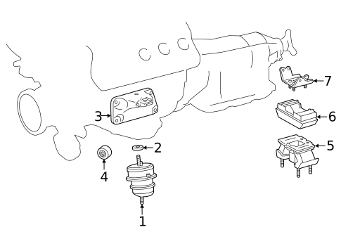 Engine & Trans Mounting for 2022 Lexus IS500 #0