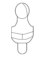 0009934860 - : Engine Cover Ball Stud for Mercedes-Benz Image