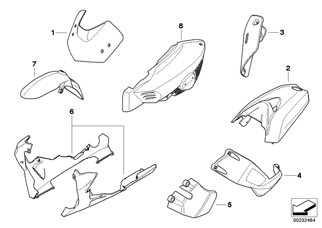71607721668 - Design: Hp Carbon Heat Shield -  for BMW-Motorrad Image
