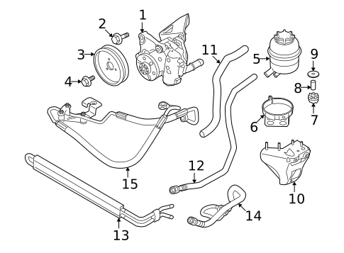 Pump & Hoses for 2011 BMW 1 Series M #1