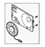 7P0121203K - Cooling System: Fan Assembly for Volkswagen Image