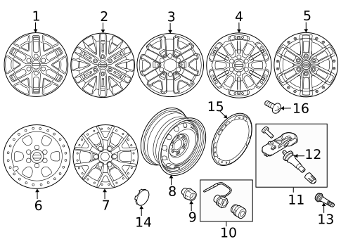 Wheels for 2019 Ford F-150 #0