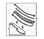 861502M500 - : Cowl Grille for Hyundai: Genesis Coupe Image