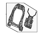 81126T90A41 - Body: Seat Back Frame for Honda Image