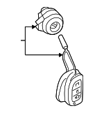819002WR00 - Steering: Cylinder &amp; Keys for Hyundai Image