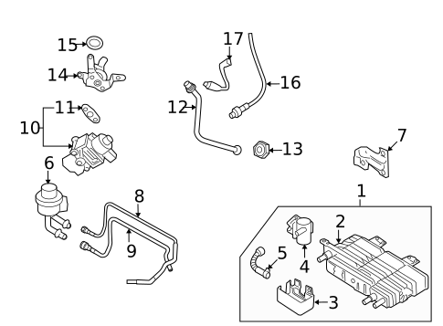 Evaporative System for 2009 Ford Fusion #0