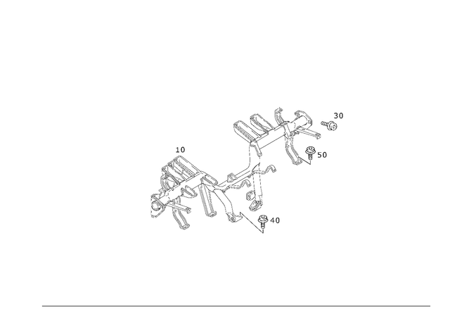 2306200186 - Cowl, Front Panel: Carrier for Mercedes-Benz: SL500, SL55 AMG, SL550, SL600, SL63 AMG, SL65 AMG Image image