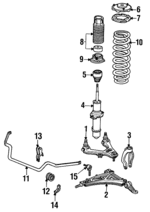 51605SP0G03 - : Shock Absorber for Acura Image
