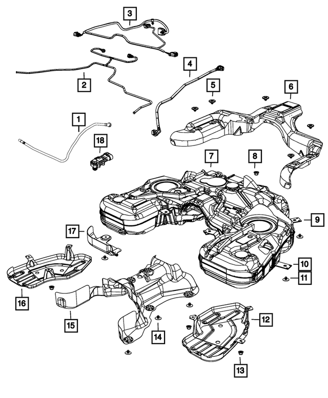 68141050AB - Fuel: Fuel Tank Jumper Wiring for Mopar Image