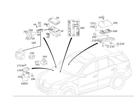 Apparatus Case and Control Units for 2011 Mercedes-Benz ML450 #0