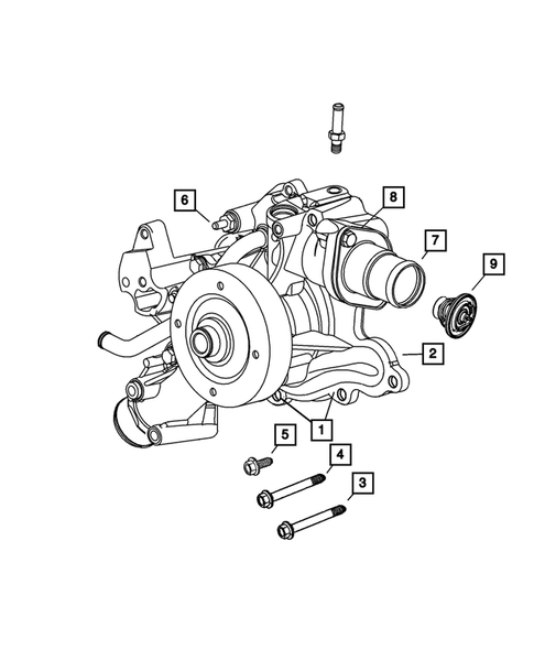Water Pump and Related Parts for 2007 Dodge Ram 1500 #0
