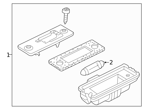 License Lamps for 2001 Volkswagen Golf #0