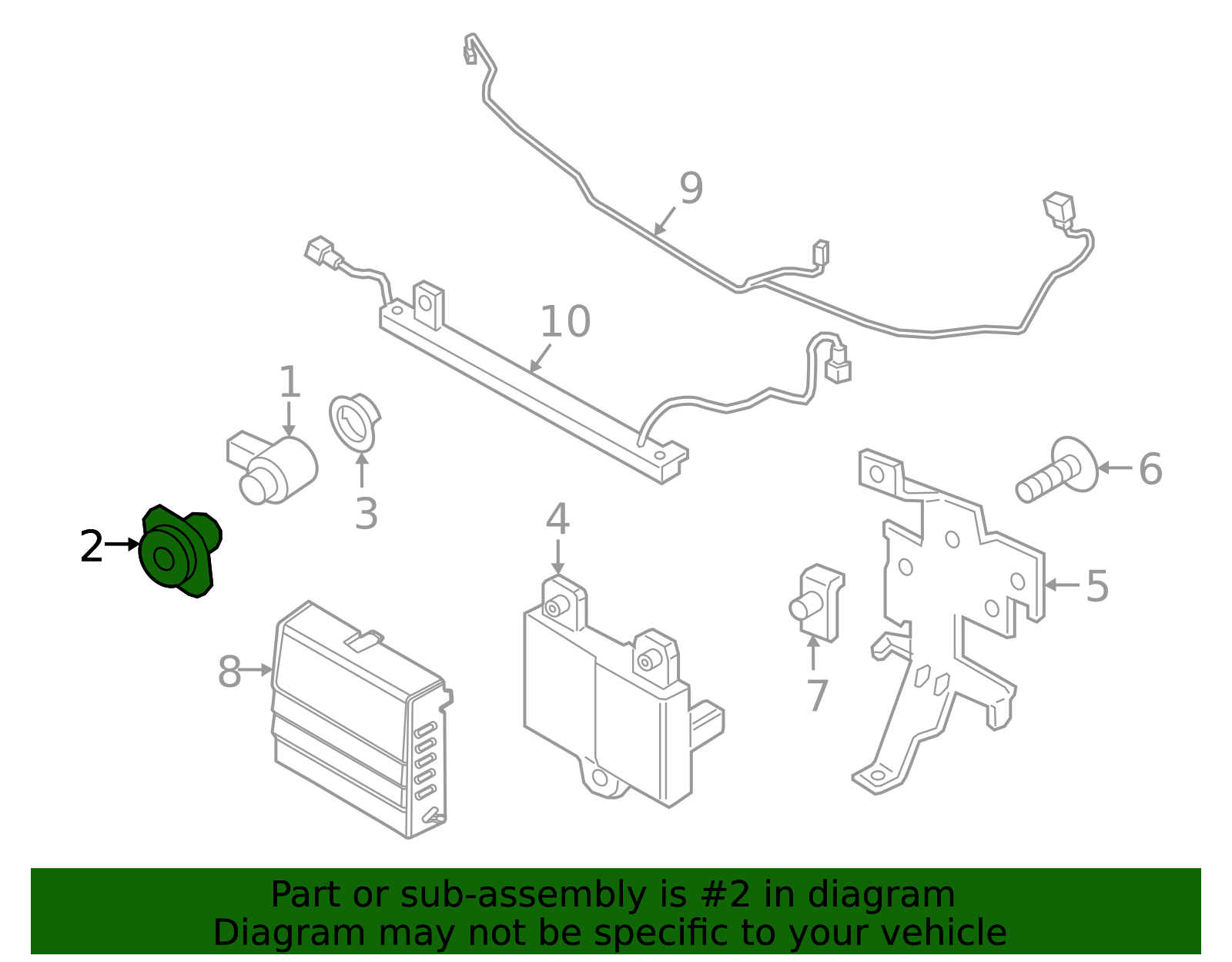 2019-2023 Ford Ranger Inner Bracket - Driver's Side (LH) KB3Z-15A862 ...