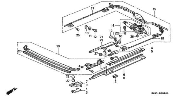 Sunroof Motor for 1991 Acura Integra #0