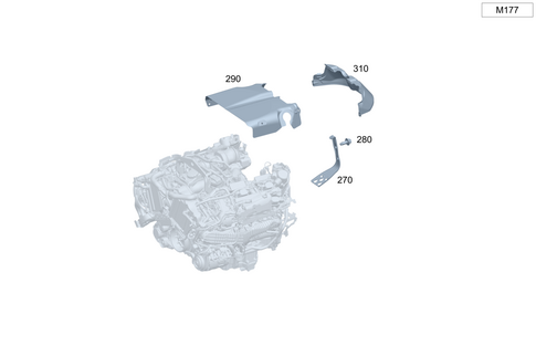 Shielding and Damping to Engine, Transmission, Front Axle Differential for 2024 Mercedes-Benz S63 AMG E Performance #0