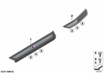 51478050390 - Retrofitting / Conversion / Accessories: M Trim Panel for Sill Cover, Right for BMW Image
