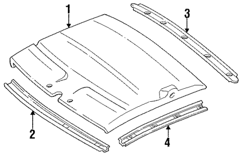 Interior Trim - Roof for 1988 Nissan Sentra #0