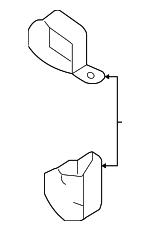 7L6121120 - Cooling System: Holder for Volkswagen Image