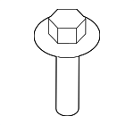 LR042472 - Electrical: Hold Down Bolt for Land Rover: Discovery, Discovery Sport, LR2, Range Rover, Range Rover Evoque, Range Rover Sport Image