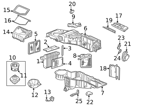 Temperature Controls & Related Components for 2002 GMC Yukon #0