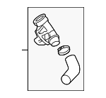 32325480 - Cooling System: Resonator for Volvo: S60, S90, V60, V60 Cross Country, V90, V90 Cross Country, XC60, XC70, XC90 Image