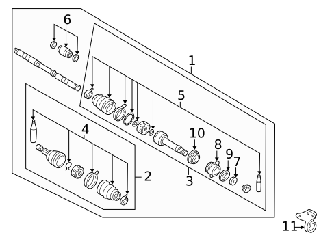 Drive Axles for 1999 Nissan Altima #0