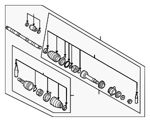 391009E115 - : Axle Assembly for Nissan: Altima Image